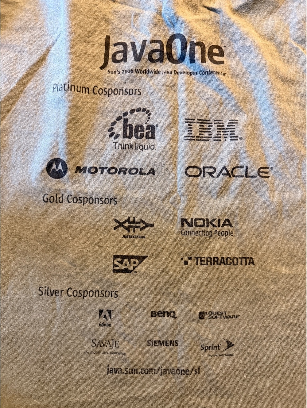 Vintage 2006 JavaOne Developer Conference T-Shirt XL - Picture 6 of 7